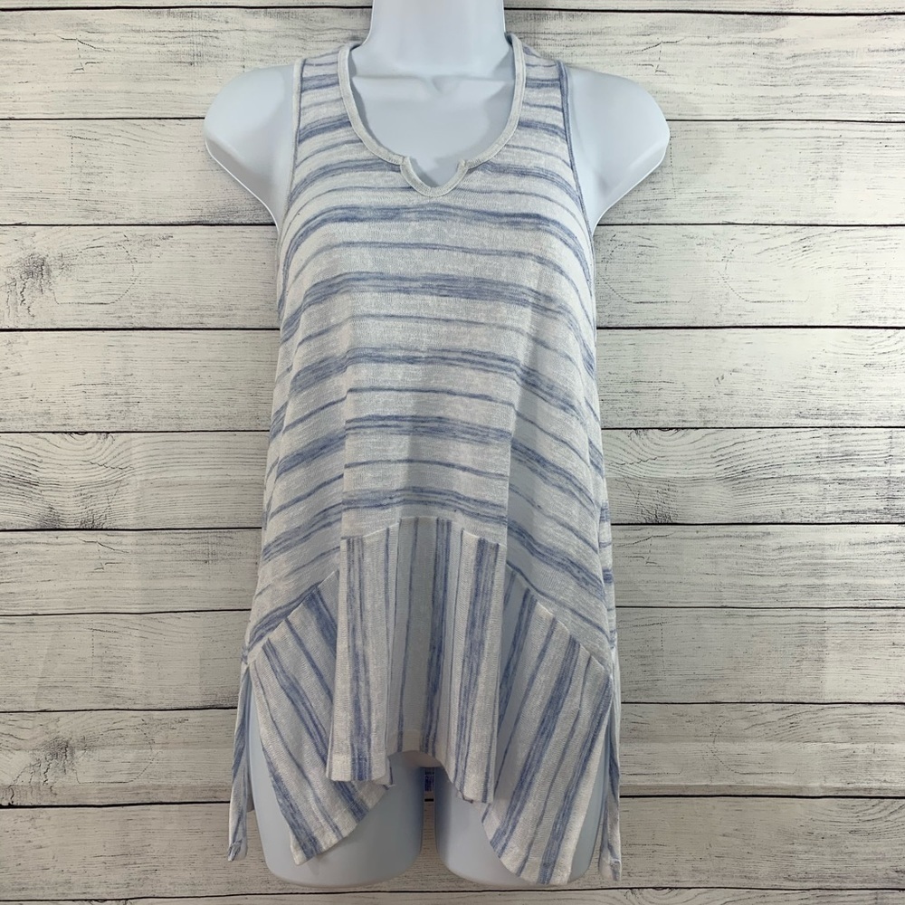Chloe Kardashian Striped Sleeveless Knit Top